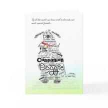 Hund Sympathy Card - Av hela Ord