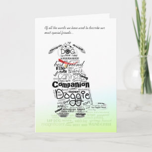Hund Sympathy Card - Av hela Ord Kort
