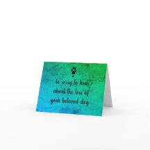 Hund Sympathy Card by dalDesignNZ