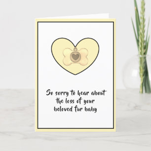 Hund Sympathy Card by dalDesignNZ Kort