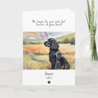 Hund Sympathy Card, eget namn. Pet-förlustkort