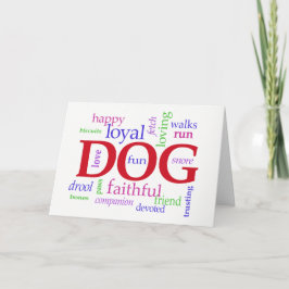 Hund Sympathy Card - i Loving Memory Kort