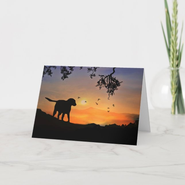 Hund Sympathy Card Kort (Framsida)