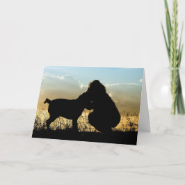 Hund Sympathy Card Memorial Rainbows End Dikt Kort