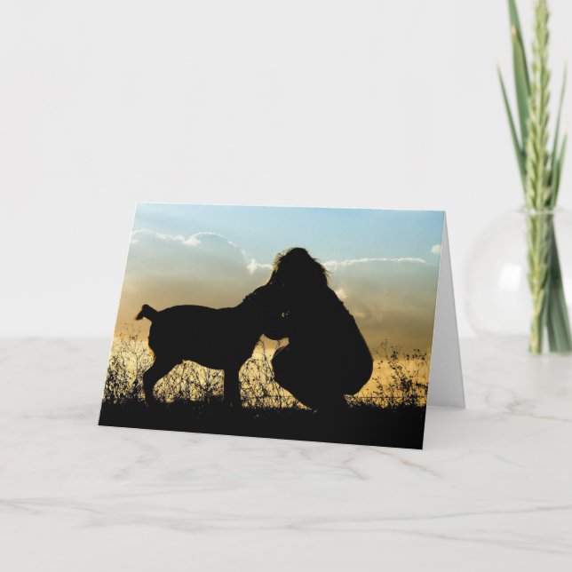 Hund Sympathy Card Memorial Rainbows End Dikt Kort (Framsida)