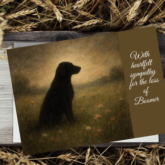 Hund Sympati Kort (May the memories you shared bring you comfort and peace.
)