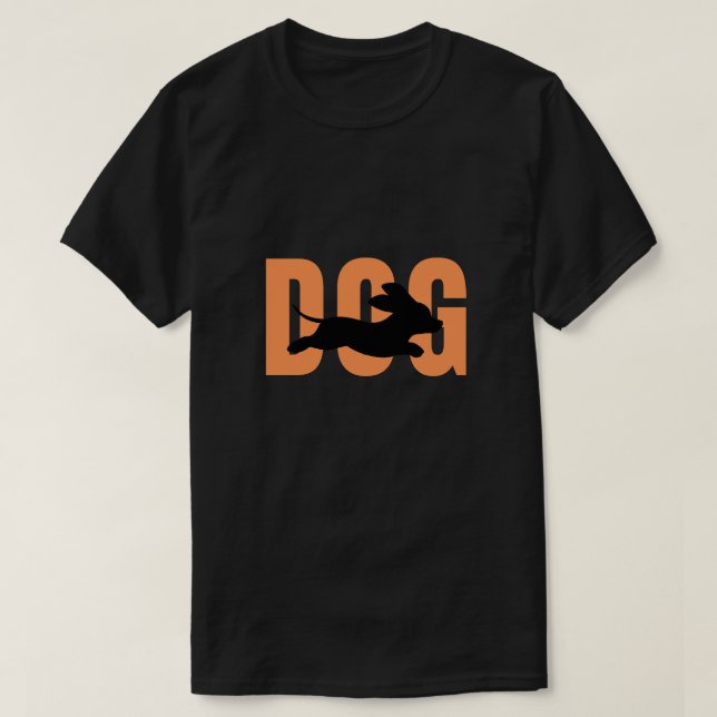 Hund T Shirt (Design framsida)