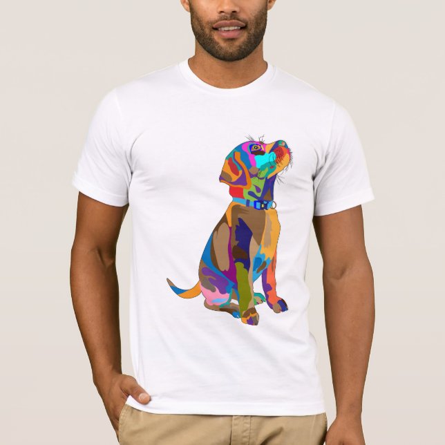 Hund T-Shirt Anpassningsbar för människa (Framsida)