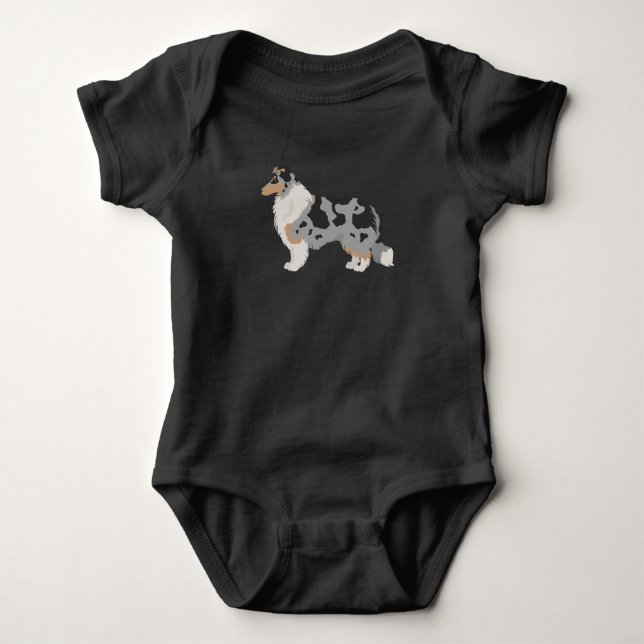 Hund T-Shirt Baby Bodykostym (Framsida)