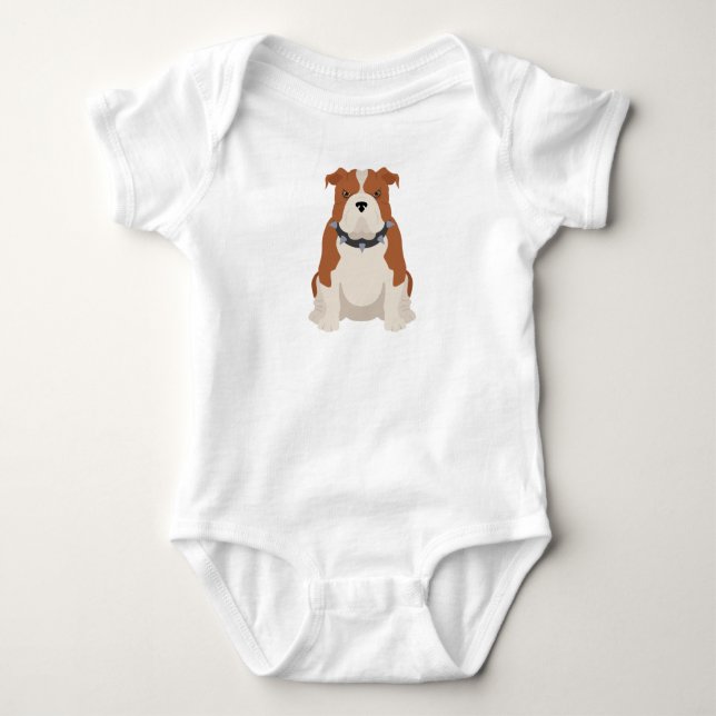 Hund T-Shirt Baby Bodykostym (Framsida)