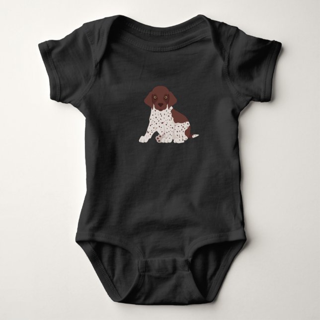 Hund T-Shirt Baby Bodykostym (Framsida)