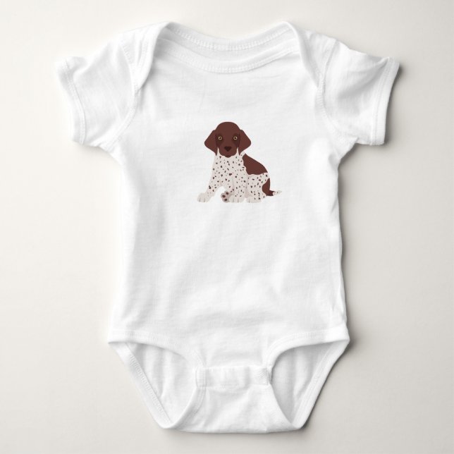 Hund T-Shirt Baby Bodykostym (Framsida)