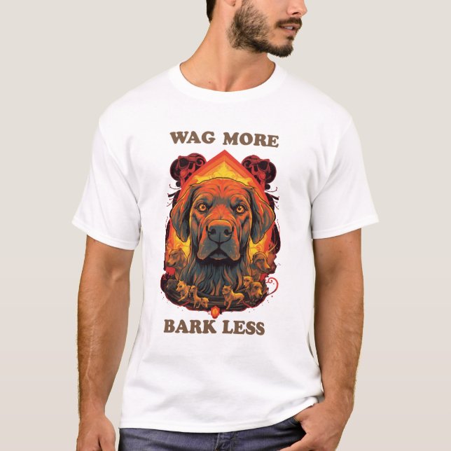 Hund T-shirt-design T Shirt (Framsida)