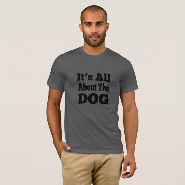 Hund T-shirt - Det handlar om Hund (Hel framsida)
