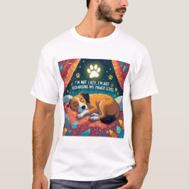 Hund T-Shirt - Ladda om min skrivbordsnivå - rolig