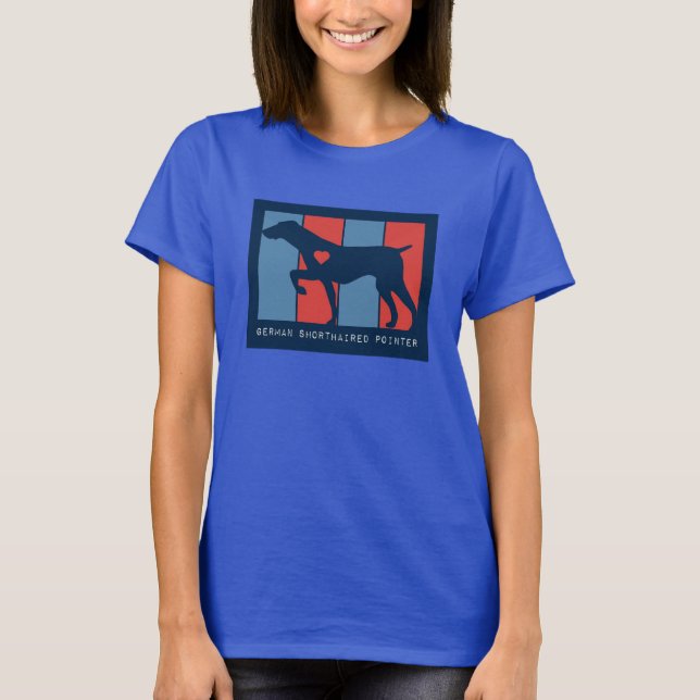 Hund T-Shirt med stripe-Logotyp (Framsida)