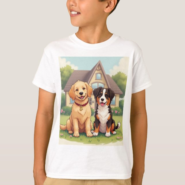 hund t-shirts (Framsida)