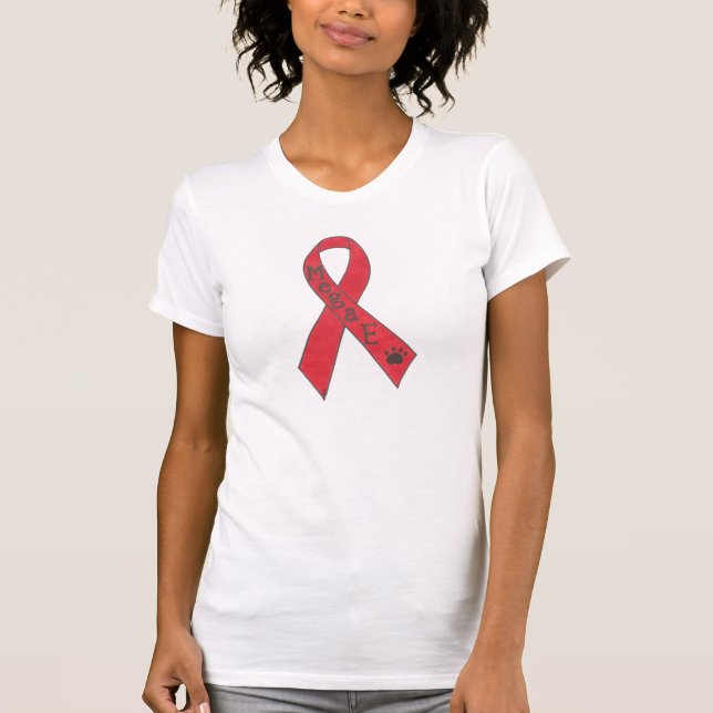 Hund- T-tröja för Megaesophagus serviceband Tee Shirt (Framsida)