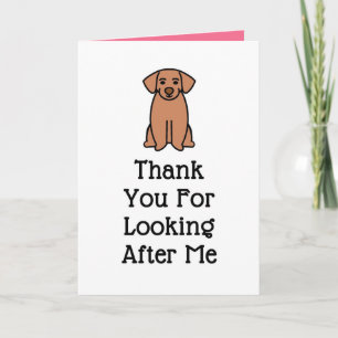 Hund - tackkort för webbplats för sällskapsdjur meddelande
