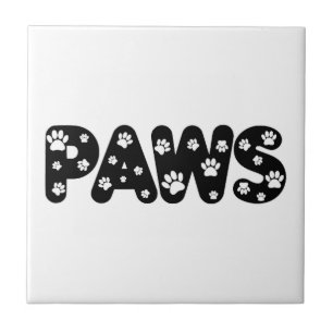 Hund Tass Anpassningsbar Text Kakelplatta