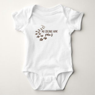 Hund Tass avtryck med text T Shirt
