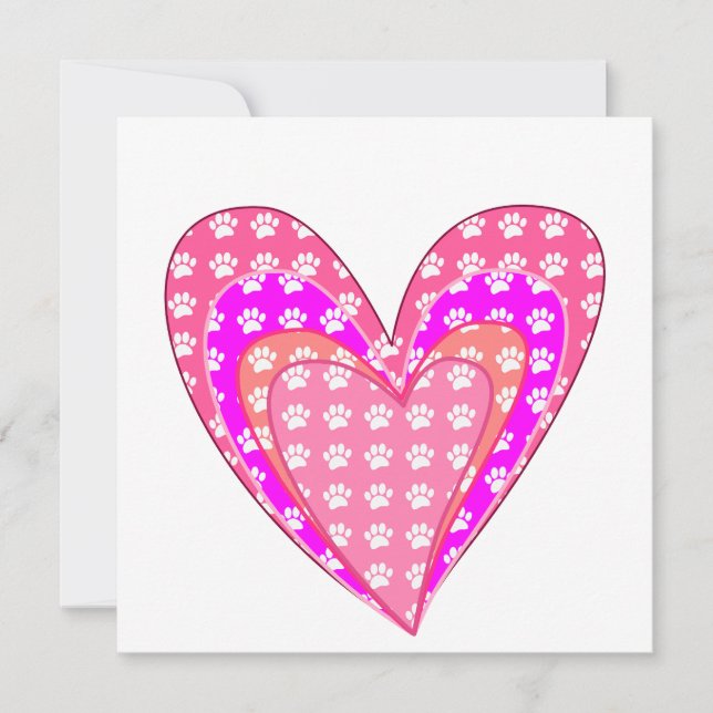 Hund Tass avtryck och Rosa (Framsida)