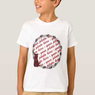 Hund Tass avtryck Photo Ram T-shirt