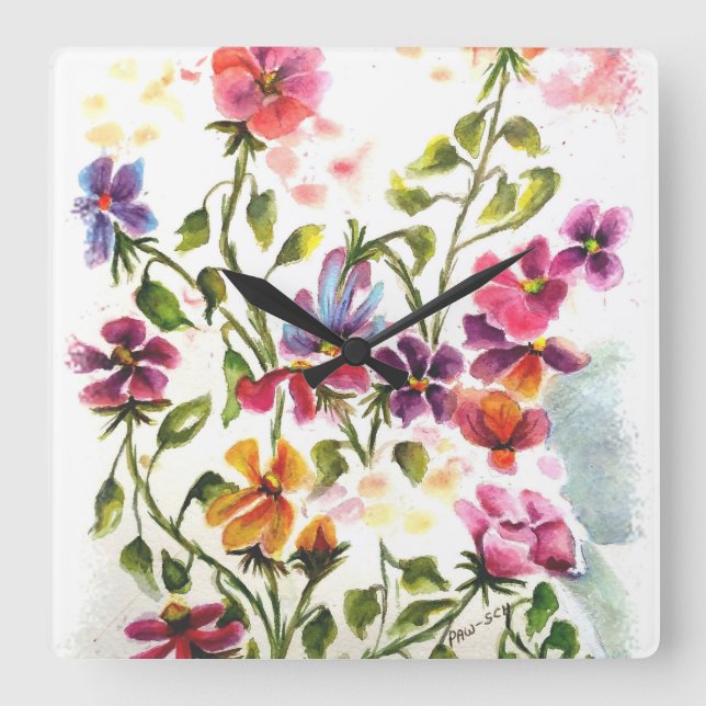 HUND TASS AVTRYCK SECRET ANGEL FYRKANTIG KLOCKA (Framsida)