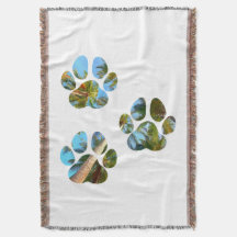 Hund Tass avtryck - Tropiska Handflatan Träd