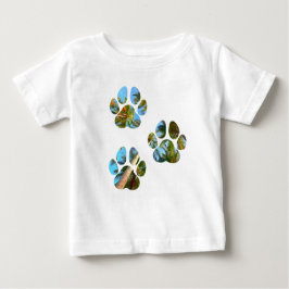 Hund Tass avtryck - Tropiska Handflatan Träd T Shirt