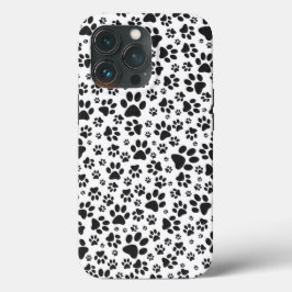 Hund Tass Black and White Polka Dot