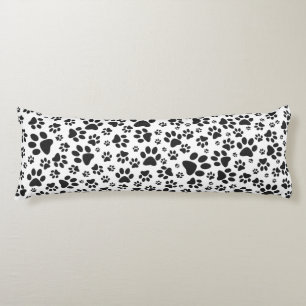 Hund Tass Black and White Polka Dot Kroppskudde