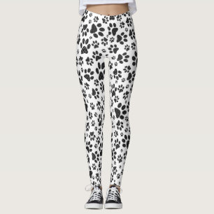 Hund Tass Black and White Polka Dot Leggings