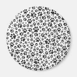 Hund Tass Black and White Polka Dot Magnet