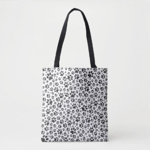 Hund Tass Black and White Polka Dot Tygkasse