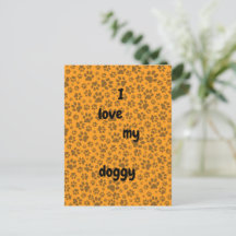 Hund Tass Black & White Polka Dot på Dahlia-orange