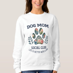 Hund Tass Blommigt T Shirt