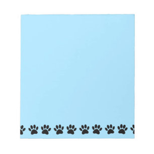 Hund Tass Distress Mönster Blue Anteckningsblock