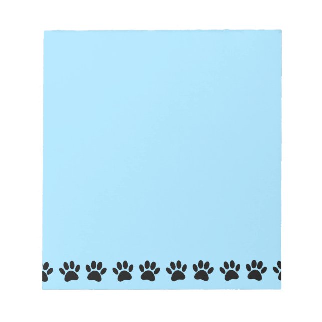 Hund Tass Distress Mönster Blue Anteckningsblock (Framsida)
