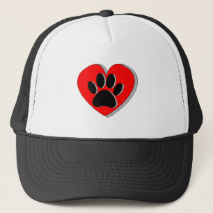 Hund Tass Heart Teckning Keps