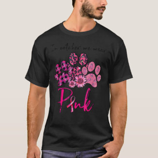 Hund Tass i oktober Bäror vi Rosa bröstcancer Awa T Shirt