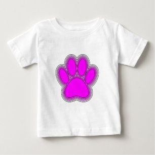 Hund Tass i Rosa med konturer T Shirt
