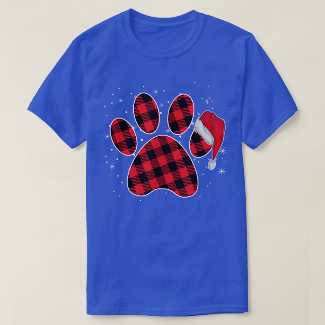 Hund Tass jul Pajamas Red Pput Julafton Familj M T Shirt (Design framsida)