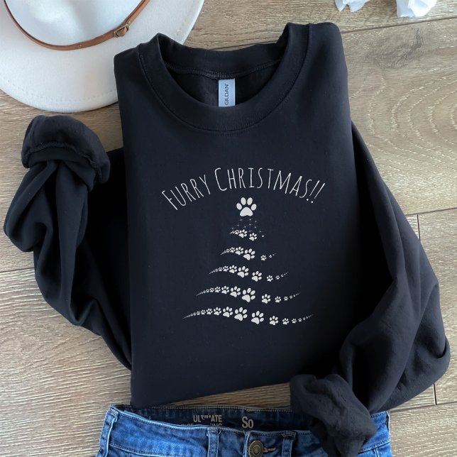 Hund Tass Julgran | Hårig Jul T Shirt (Skapare uppladdad)