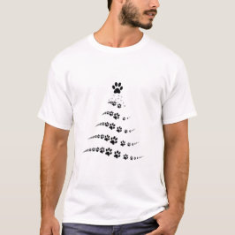 Hund Tass Julgran T Shirt