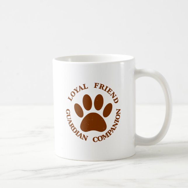 Hund Tass Loyal Friend Kaffemugg (Höger)
