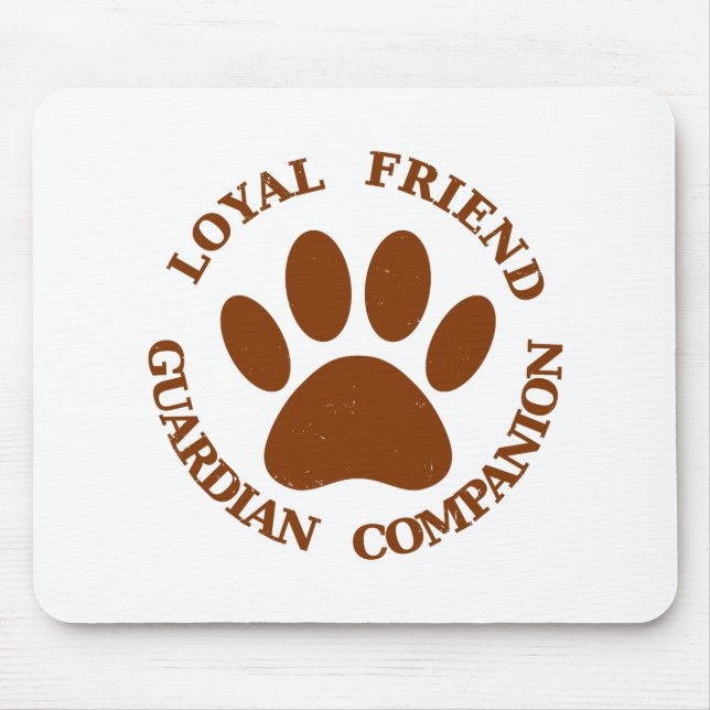 Hund Tass Loyal Friend Musmatta (Framsidan)