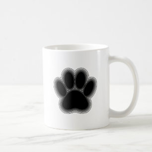 Hund Tass med konturer Kaffemugg