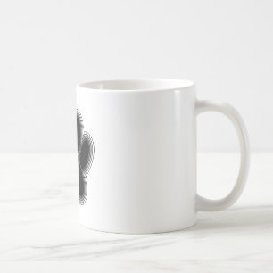 Hund Tass med konturer Kaffemugg