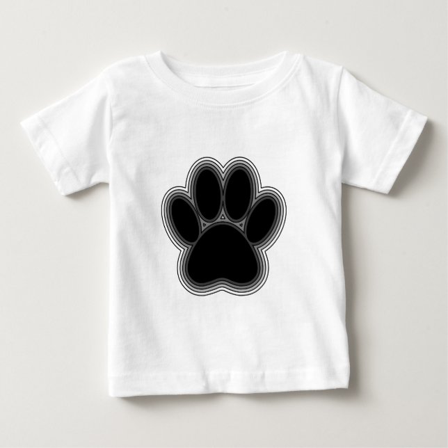 Hund Tass med konturer Tee Shirt (Framsida)